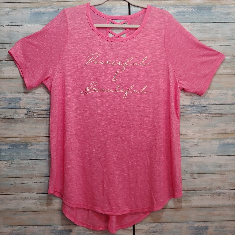CUTE Never Worn LIVI Hi-Lo Graphic Tee 18/20